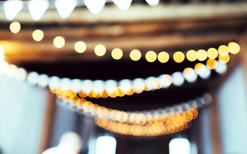 Strings of lights for a summer